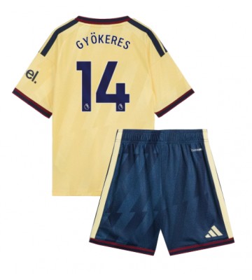 Arsenal Viktor Gyokeres #14 Replika Tredje Tröja Barn 2026-27 Kortärmad (+ Korta byxor)